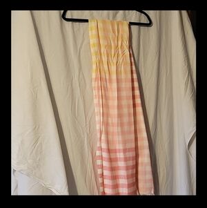 Talbots Multi-colored Checkered Rayon Scarf